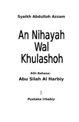 Syaikh 'Abdullah 'Azzam - An-Nihayah wal Khulashah.doc