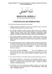 17 makruh dalam sembahyang  (minyatul musolli).pdf