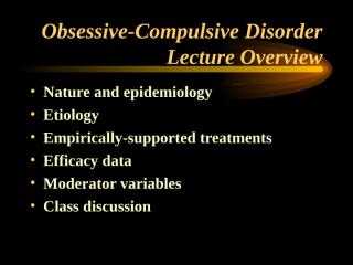 OCD lecturenew.ppt